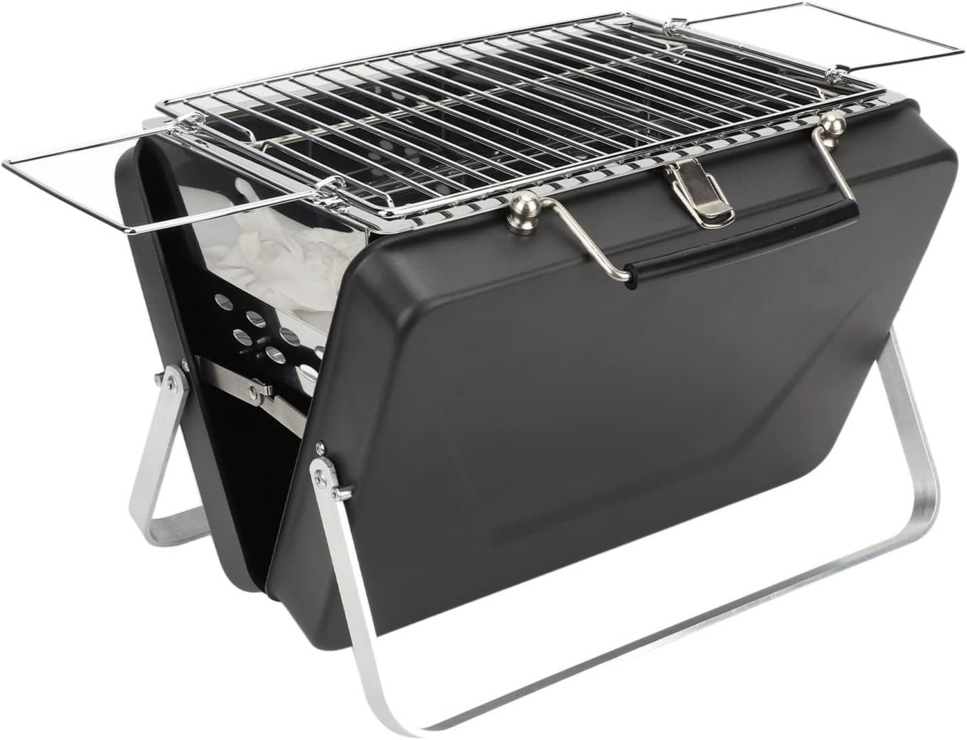 Con maniglia con rivestimento in silicone antiscivolo Fornello per barbecue in acciaio inossidabile perfetto per picnic