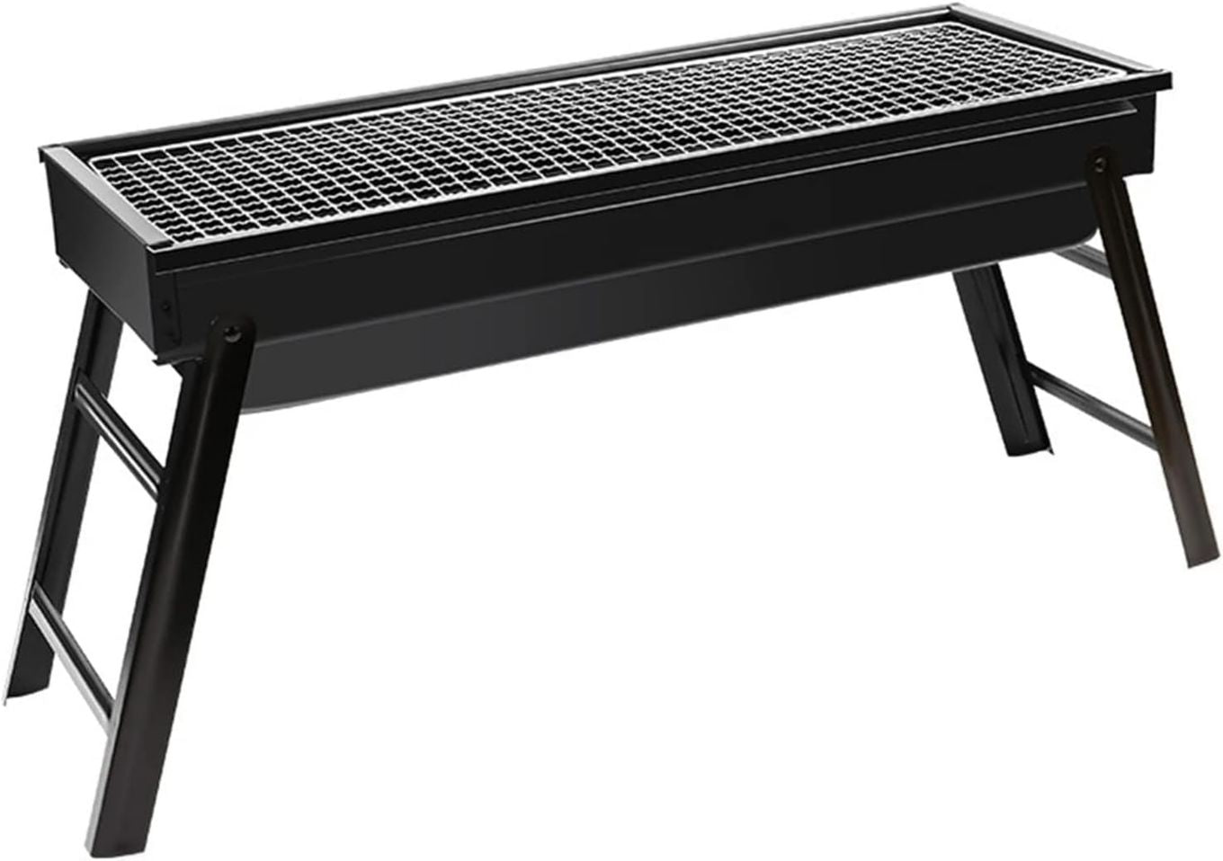 Con base antiscivolo per superfici lisce Fornello per barbecue in acciaio resistente perfetto per terrazza e balcone