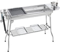 Con capacit¨¤ di carico massimo di 50kg Griglia per barbecue in acciaio resistente perfetto per campeggio e vacanze