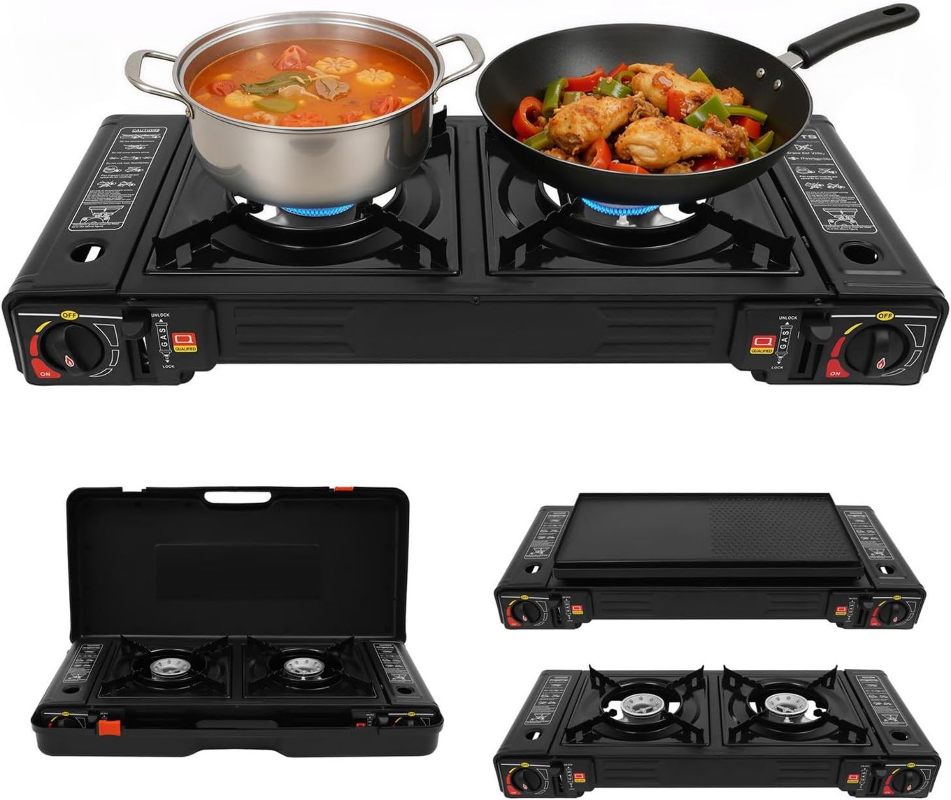 Con maniglia con ammortizzatore per il trasporto Barbecue portatile in materiale ignifugo ideale per viaggi e spostamenti