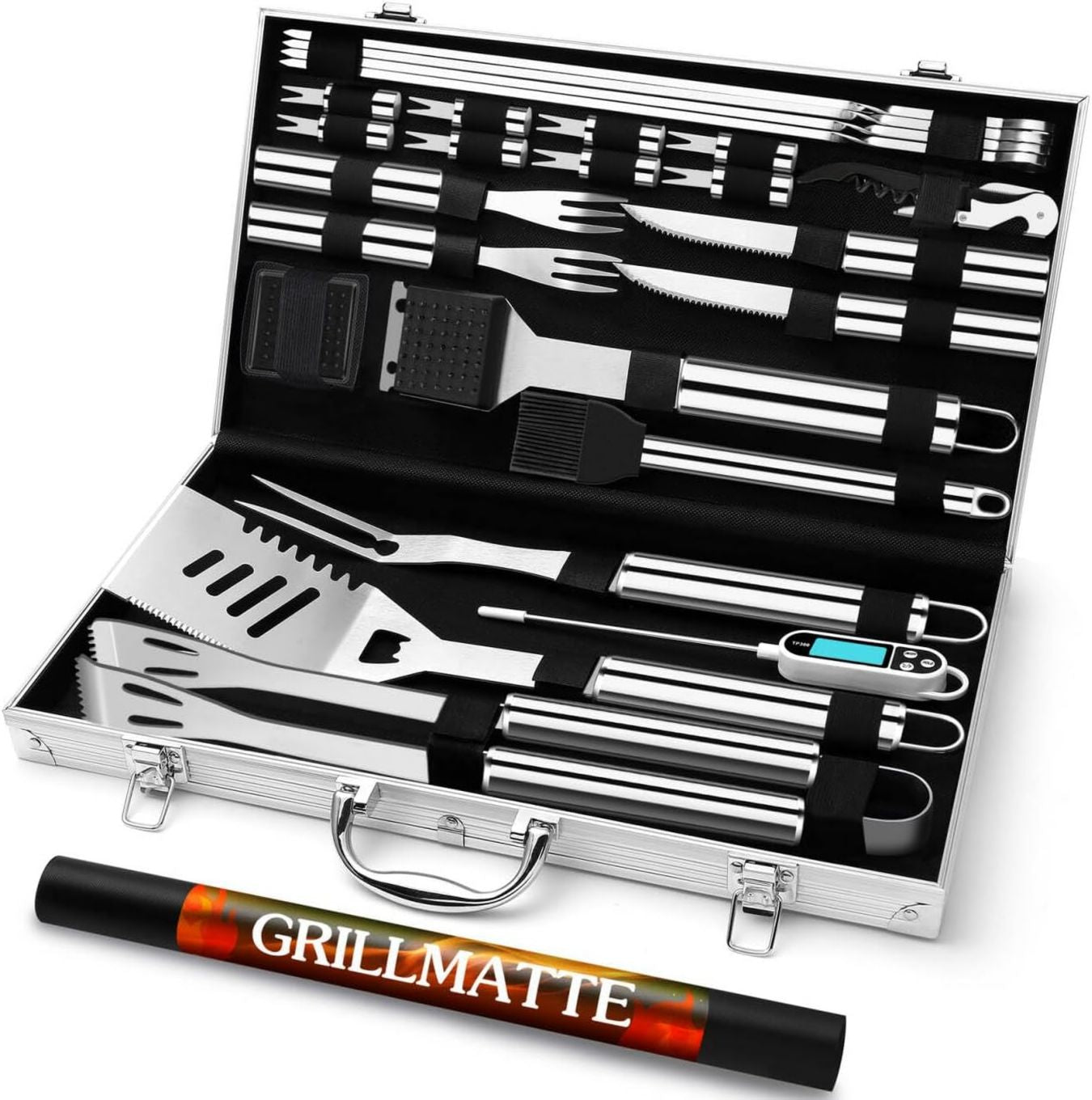 Con regolatore di pressione per il gas Griglia per barbecue in alluminio leggero perfetto per picnic e gite fuori porta
