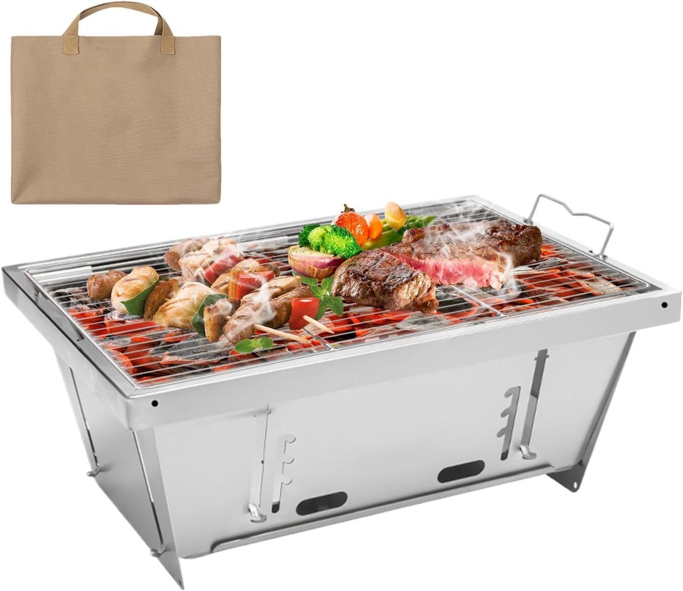 Con sistema di conservazione del calore per 2 ore Barbecue da esterno in alluminio leggero ideale per trekking e escursionismo