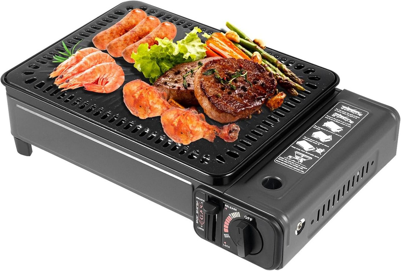 Con design con linee pulite e moderne Fornello per barbecue in acciaio inossidabile perfetto per giardino e cortile di casa
