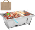 Con materiale ignifugo e non tossico Barbecue a carbonella in acciaio inossidabile perfetto per uso domestico all'aperto
