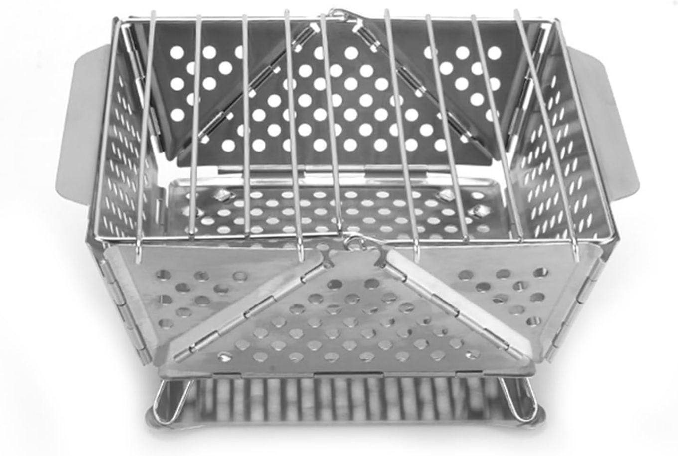 Con supporto per pentole e padelle Griglia per barbecue in acciaio inossidabile perfetto per campeggio e vacanze