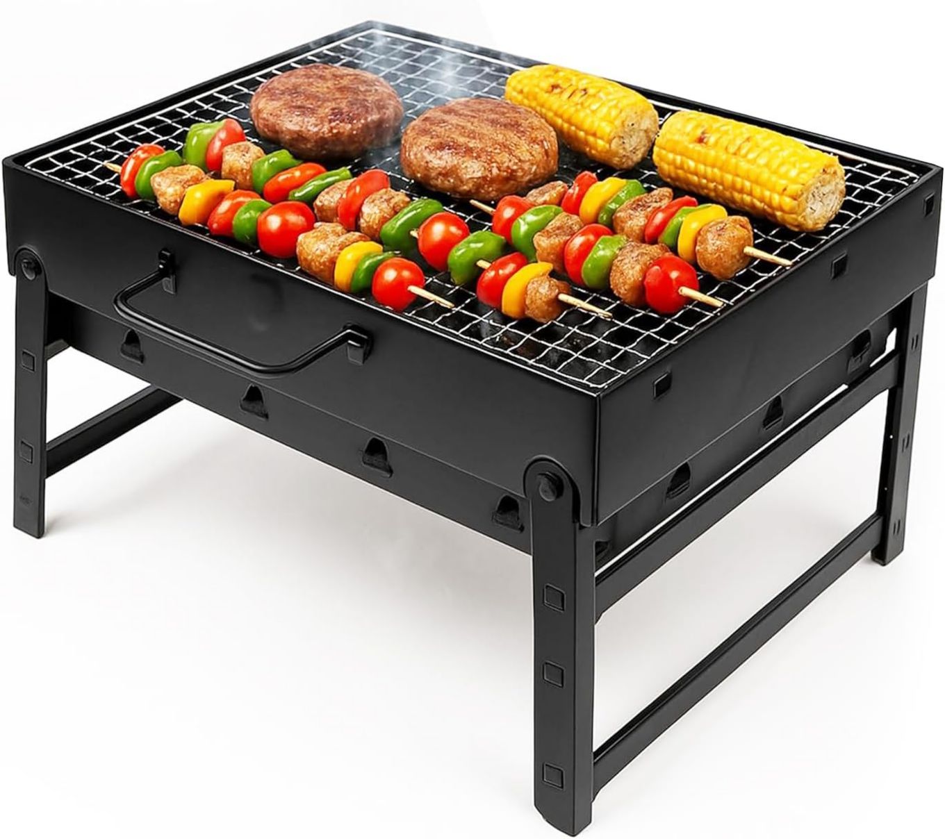 Con griglia con fori per la ventilazione ottimale Griglia per barbecue in acciaio galvanizzato perfetto per feste e riunioni
